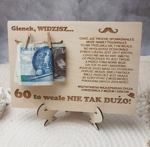 Prezent na 30 40 50 60 70 urodziny dla mężczyzny