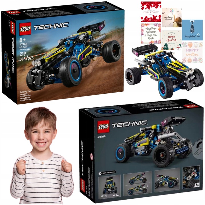KLOCKI LEGO TECHNIC WYŚCIGOWY ŁAZIK TERENOWY AUTO PREZENT DLA 8,9,10 LATKA