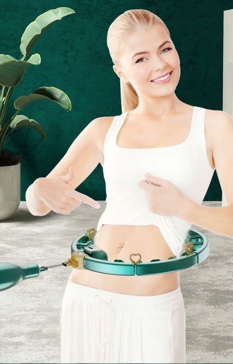 HULA HOP ODCHUDZAJĄCE Z OBCIĄŻNIKIEM I LICZNIKIEM SMART WYPUSTKAMI HULAHOP