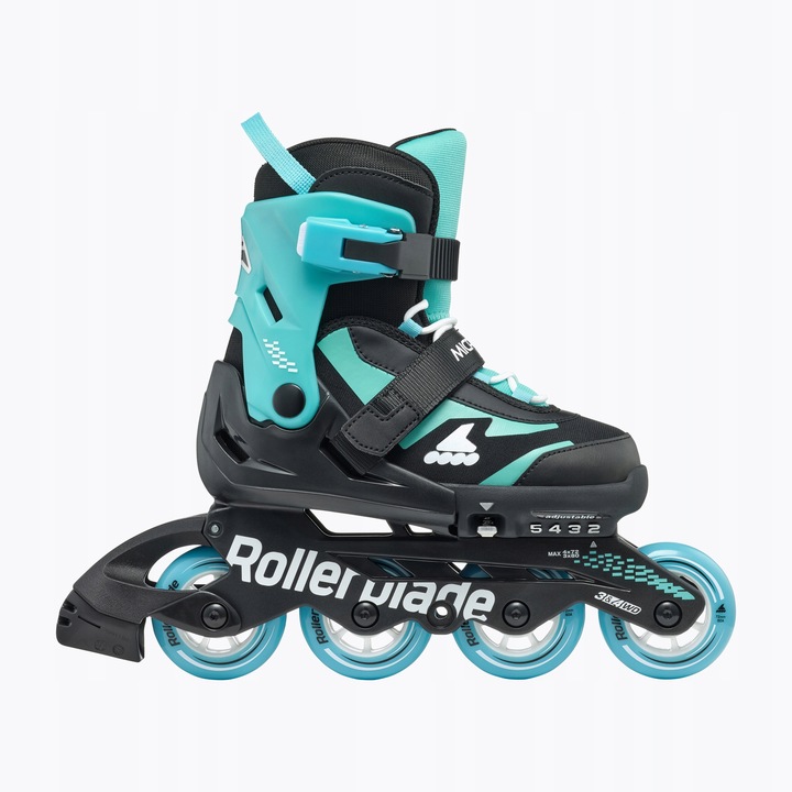 Rolki dziecięce Rollerblade Microblade Jr black/light blue 36.5-40.5 EU