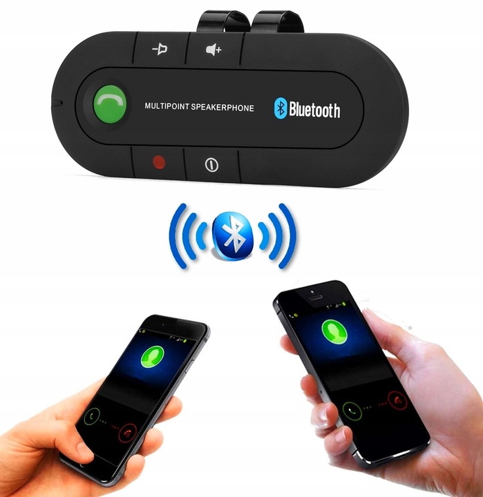 ZESTAW GŁOŚNOMÓWIĄCY BLUETOOTH SAMOCHODOWY TELEFON