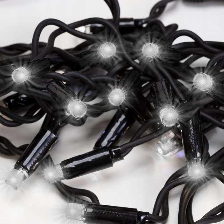 LAMPKI SOPLE 50LED ZEWNĘTRZNE IP65 PRO BIAŁE FLASH 2,5m GRUBE PROFESJONALNE