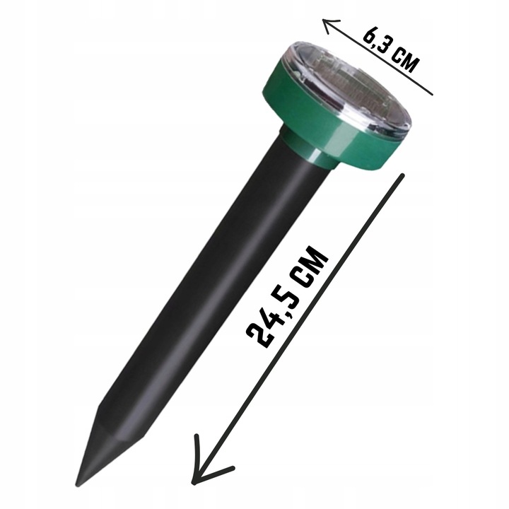 ODSTRASZACZ SOLARNY NA KRETY NORNICE I WĘŻE ODSTRASZACZ KRETÓW WĘŻY (4 SZT)