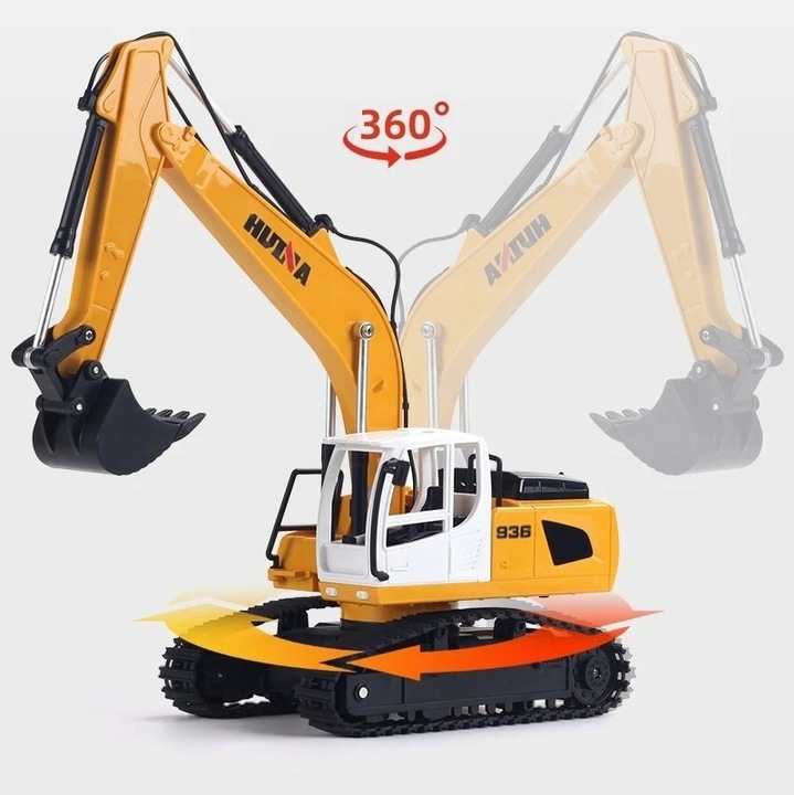 KOPARKA RC POJAZD BUDOWLANY ZDALNIE STEROWANA PREZENT DLA DZIECI PILOT RC