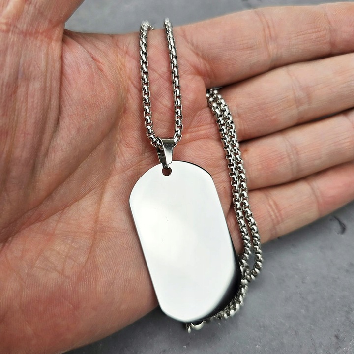 Prezent dla Syna Naszyjnik Zawieszka z Grawerem Idealny Prezent