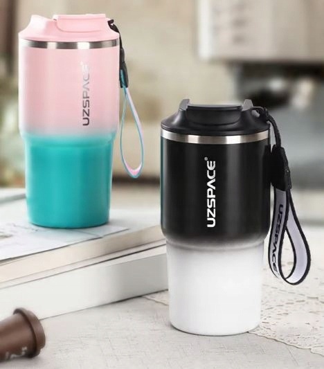 Kubek termiczny na kawę herbatę do samochodu szczelny wygodny 580 ml Termos