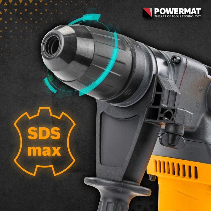 MŁOT UDAROWY OBROTOWY SDS MAX 2800W 18J WALIZKA ZESTAW REGULACJA OBROTÓW
