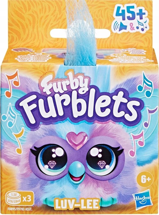 F9703 Furby Furblets Luv-Lee Interaktywna maskotka 45 dźwięków Hasbro