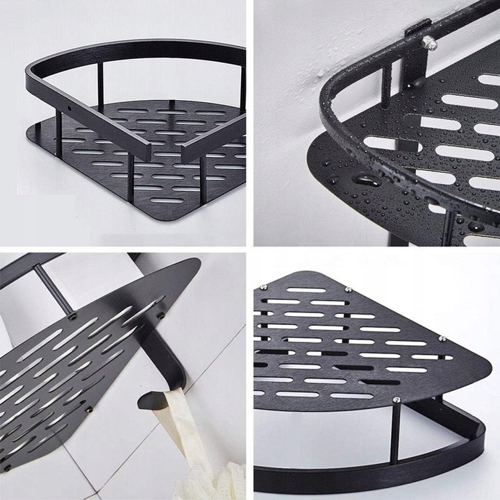 Półka Łazienkowa Narożna Wisząca Pod Prysznic Zestaw 2szt.