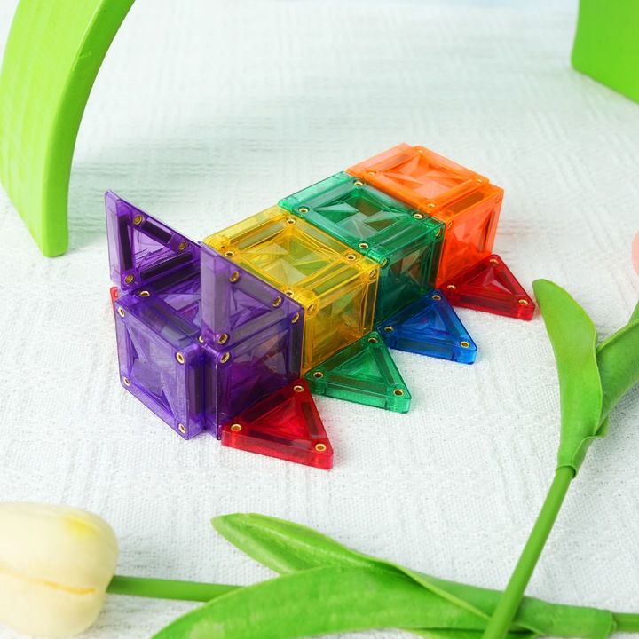 MINI Klocki Magnetyczne MAGNICREATIX Mini Tiles – 28 el. + 2 GRATIS!