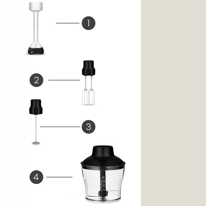 BLENDER RĘCZNY WIELOFUNKCYJNY 5w1 MIKSER Praktyczny pomysł na PREZENT
