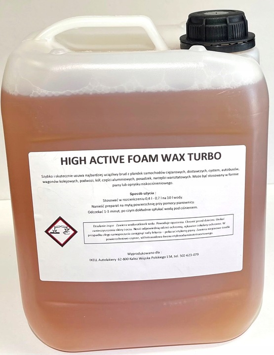 PIANA + WOSK 5 L AKTYWNA KONCENTRAT pianotwórczy pH 12,7 AUTOSERWIS 67