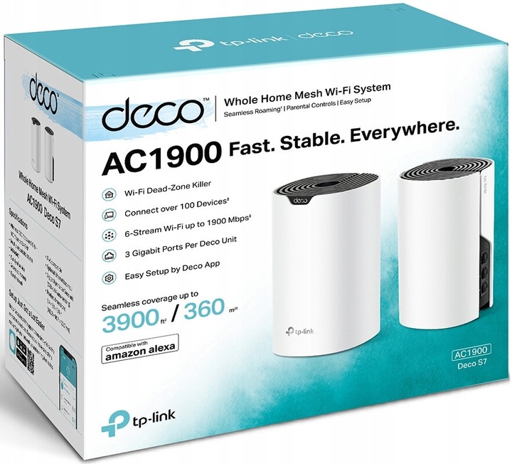 Router TP-LINK Deco S7 (2 szt.) Wi-Fi Mesh Biały