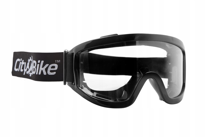 GOGLE MOTOCYKLOWE NA CROSS QUAD ENDURO ATV ROWER BMX CZARNE