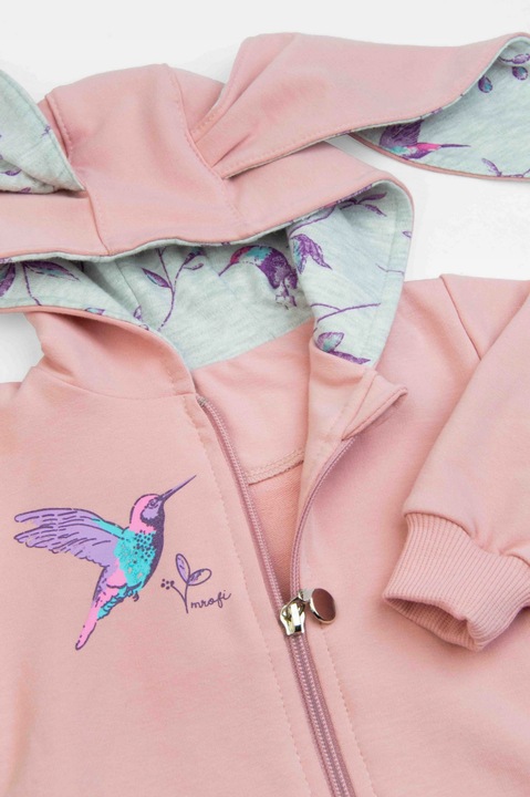 KOMPLET NIEMOWLĘCY dziewczęcy BLUZA SPODNIE 80