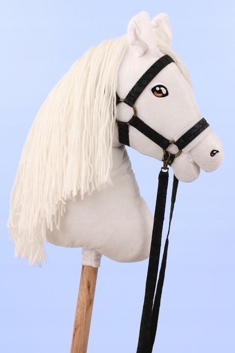 HOBBY HORSE ZESTAW A3 DUŻY KONIK + WODZE + KANTAR PREZENT DLA DZIECKA