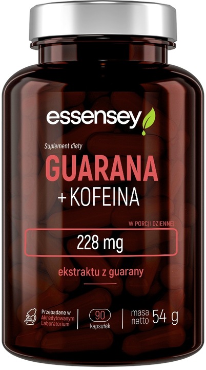 Essensey Kofeina + Guarana 90 kapsułek