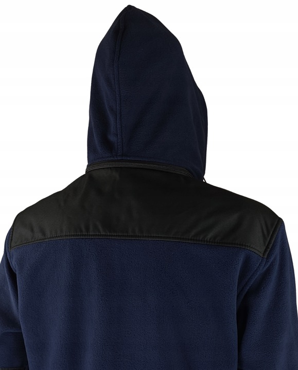 GRUBY POLAR ROBOCZY Bluza robocza POLAROWA z odpinanym KAPTUREM WZMOCNIONA