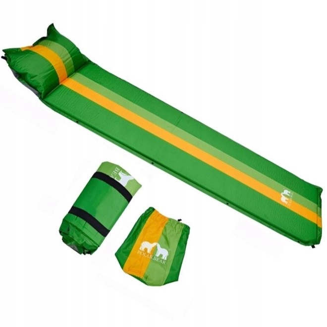 MATA SAMOPOMPUJĄCA Z PODUSZKĄ MATERAC karimata kempingowa POD NAMIOT BIWAK