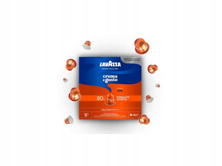 Kapsułki do NESPRESSO LAVAZZA Crema e Gusto FORTE 80 szt.