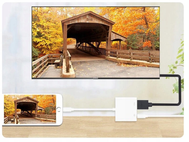 PRZEJŚCIÓWKA ADAPTER Lightning HDMI do iPhone iPad