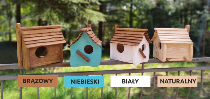 Domek dla WIEWIÓREK - brązowy rustkalny rzemieślniczy, doskonały na prezent