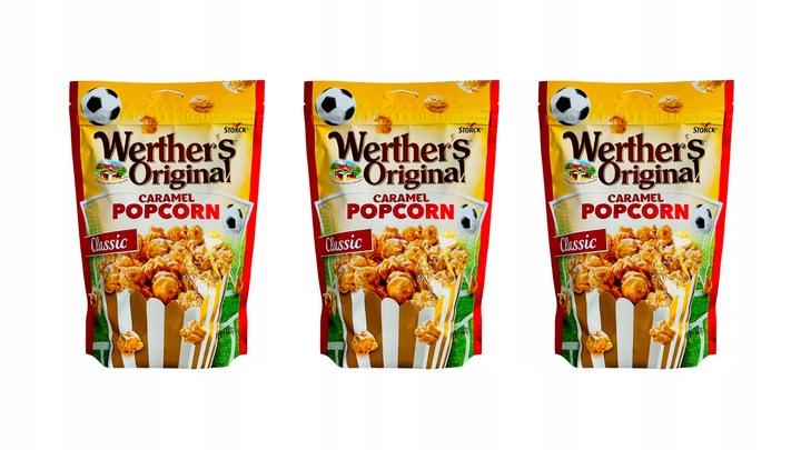 KARMELOWY POPCORN WERTHER'S ORIGINAL 3 x 140G