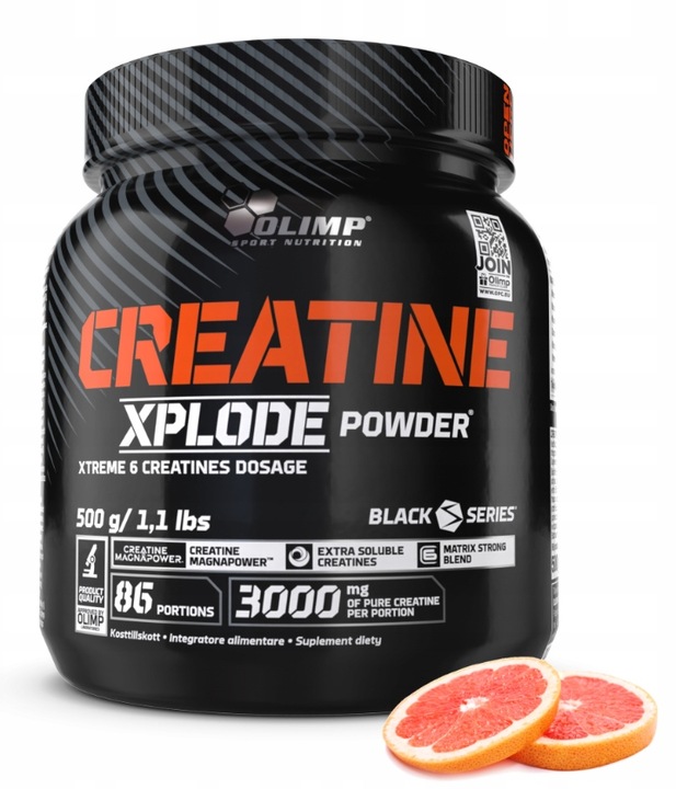OLIMP CREATINE XPLODE 500 G GREJPFRUT KREATYNA SIŁA STACK