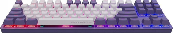 Klawiatura DARK PROJECT KD87A Fioletowo-biały