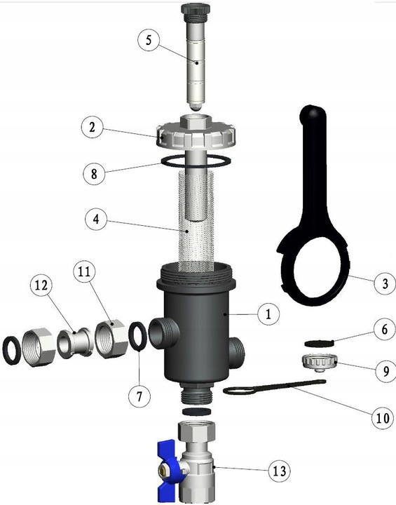 X-HOME FILTR MAGNETYCZNY 3/4" DN20 SEPARATOR ZANIECZYSZCZEŃ ODMULNIK C.O.