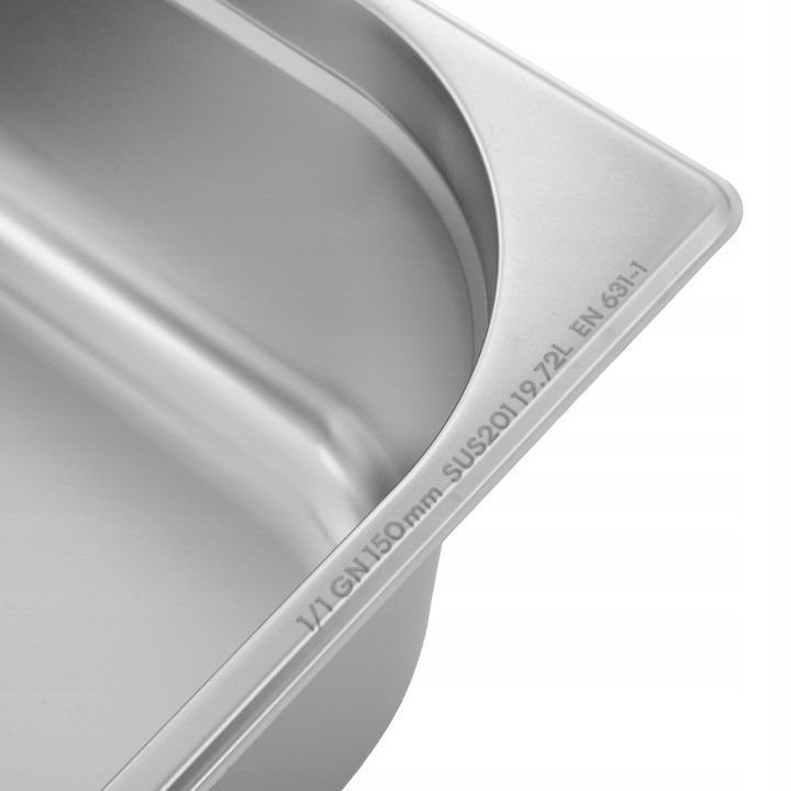 POJEMNIK GASTRONOMICZNY GN 1/1 150 mm STAL NIERDZEWNA 19.5 L MJUSK