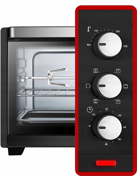 PIEKARNIK ELEKTRYCZNY 35L TERMOOBIEG+ROŻEN+GRILL