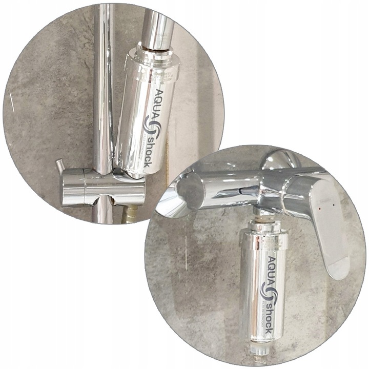 2x WKŁAD FILTR do WODY do PRYSZNICA SREBRNY KDF