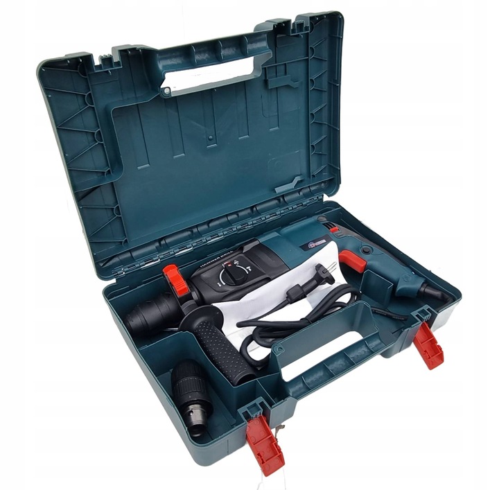 MŁOTOWIERTARKA MŁOT UDAROWY WIERTARKA SDS+ MOCNA 3050W WALIZKA DUŻY ZESTAW