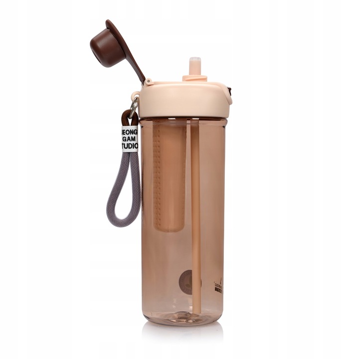 Butelka na wodę z sitkiem słomką bidon BPA free Majestic Sport 950 ml