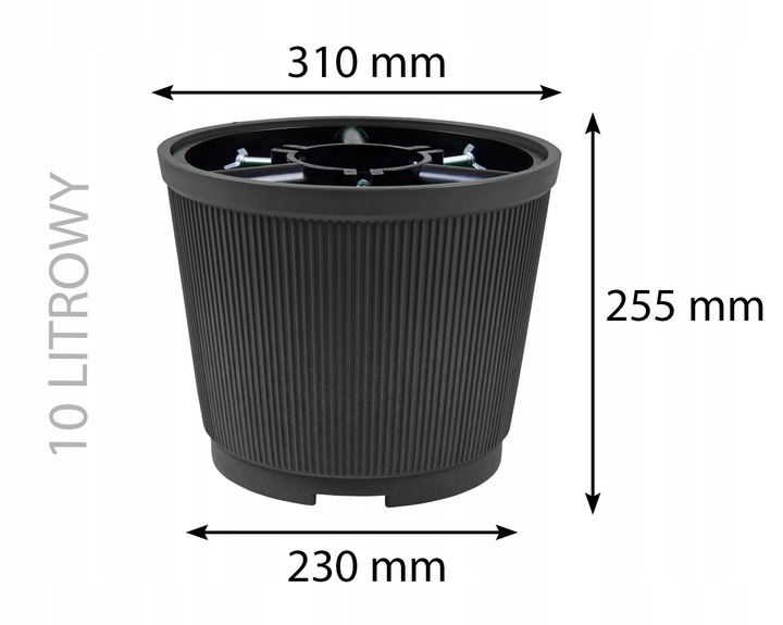 Stojak pod choinkę, EKO stojak , KUBEŁKOWY 10L