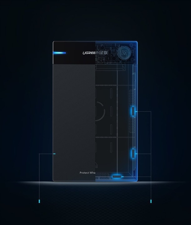 UGREEN OBUDOWA HUB KIESZEŃ NA DYSK HDD SSD 3,5" SATA I II USB 3.0 10TB