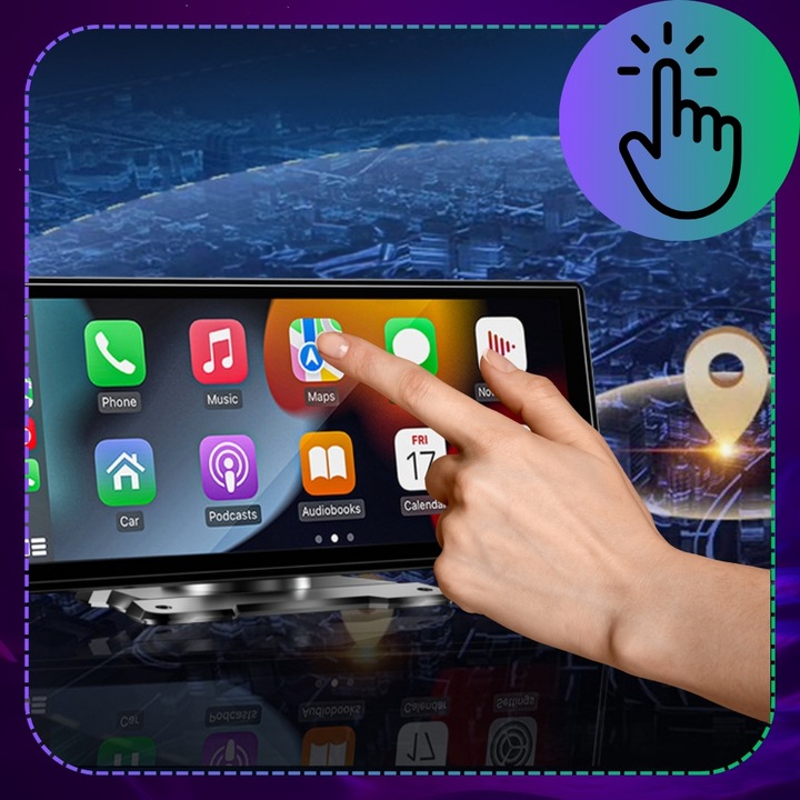 RADIO STACJA MULTIMEDIALNA SCREEN CAR MONITOR ANDROID AUTO APPLE CARPLAY