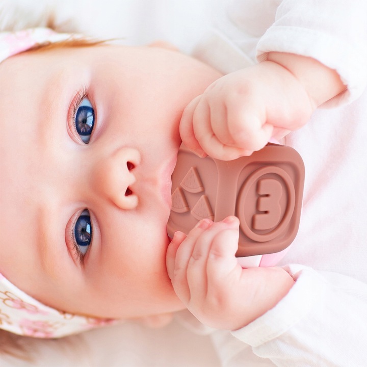 Klocki Sensoryczne Miękkie Gumowe Kreatywne Gryzaki Zestaw Wieża dla Dzieci