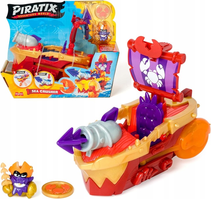 MAGICBOX - PIRATIX - SERIA GOLDEN TREASURE - STATEK SEA CRUSHER