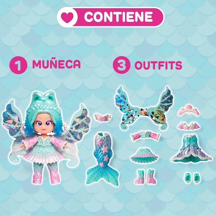 KookyLoos lalka laleczka Pearl Fairytale Mix & Match syrenka wróżka nowość