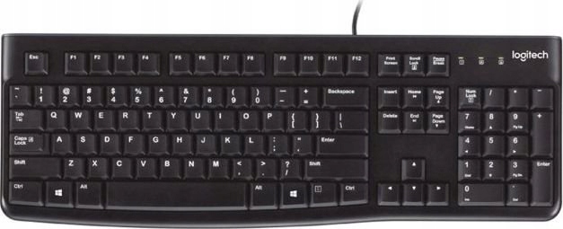 Klawiatura LOGITECH K120 czarna przewodowa USB 920-002479