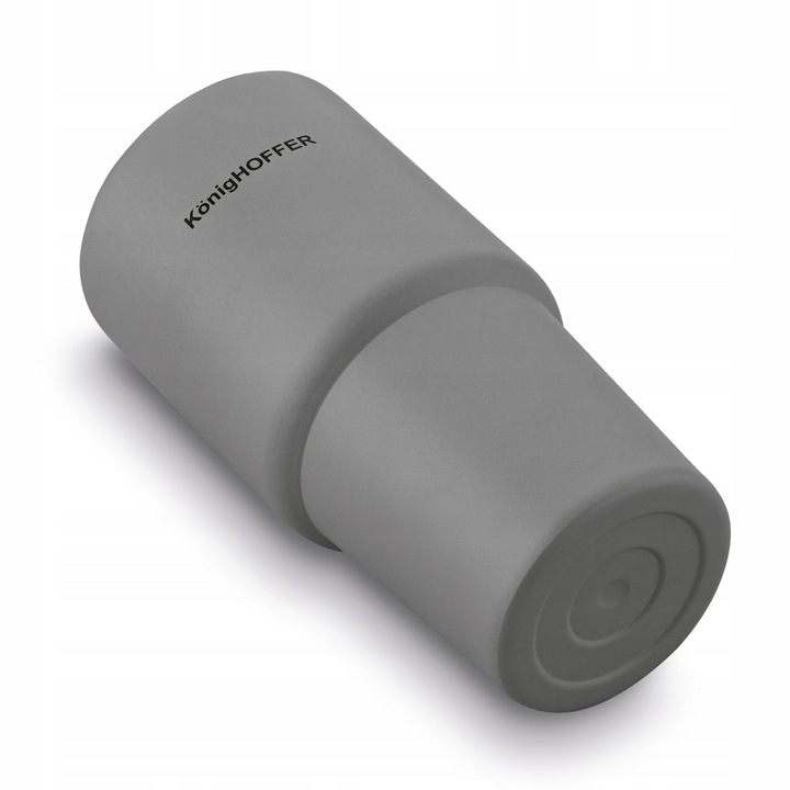 KUBEK TERMICZNY ze słomką poręczny PRÓŻNIOWY SZARY Konighoffer Davos 420 ml