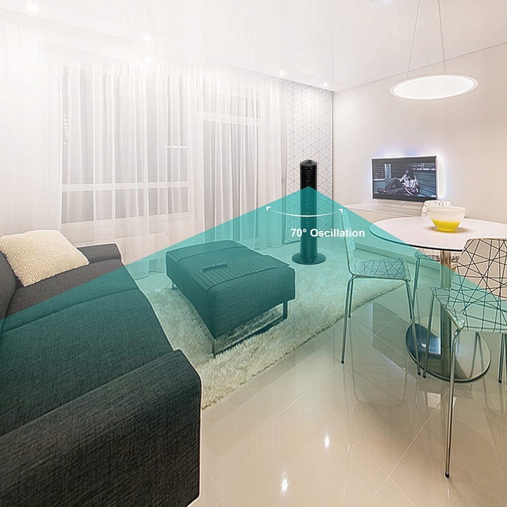 Stojacy wentylator kolumnowy podlogowy wiatrak wiatrak podlogowy z pilotem