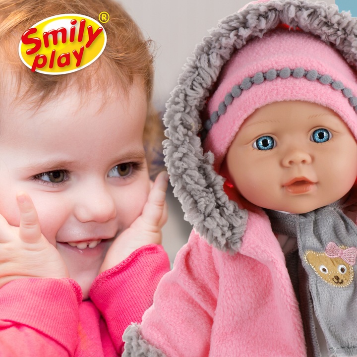 Julka Lalka bobas duża jak żywa Smily Play uczy śpiewa opowiada PL/ENG 41cm