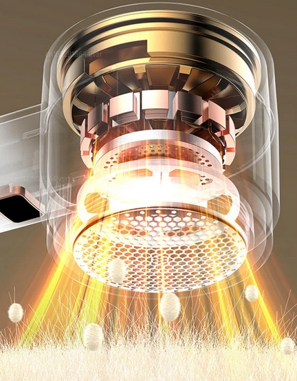 GOLARKA DO UBRAŃ TAPICERKI 8W AKUMULATOROWA +2 OSTRZA +LED +SUPER 3-SPEED