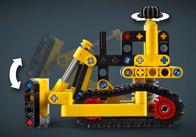 Klocki LEGO Technic 42163 Buldożer do zadań specjalnych 7+ (Elementy: 195)