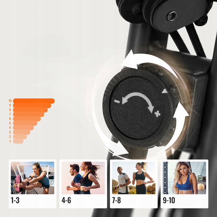 Rower Stacjonarny Składany Treningowy Rowerek do Ćwiczeń Fitness do 110kg