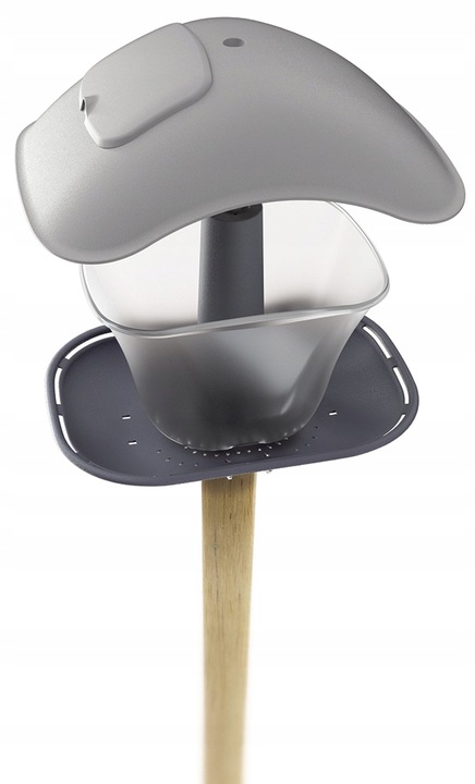 KARMNIK dla PTAKÓW zimujących Domek z Daszkiem Birdyfeed Square ANTRACYT