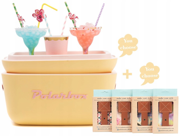 Lodówka turystyczna POLARBOX błękit + pudrowy 20L